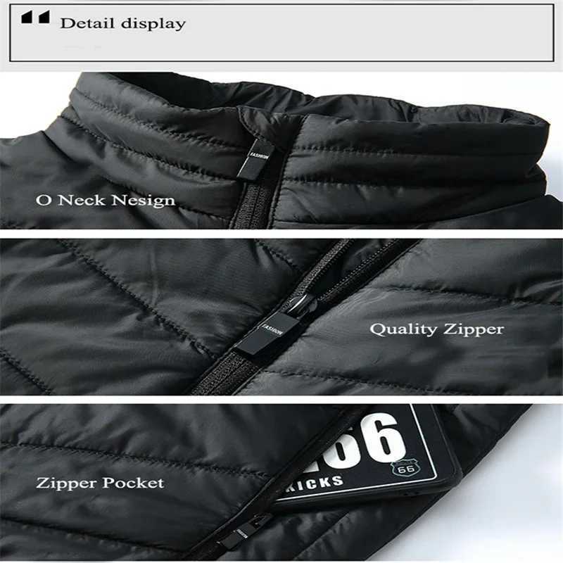 913 Areas Heated Vest Men Women Heated Jacket Winter Usb Heating Vest Self Heating Thermal Vest Heating Down Jacket Warm Vest H251017
