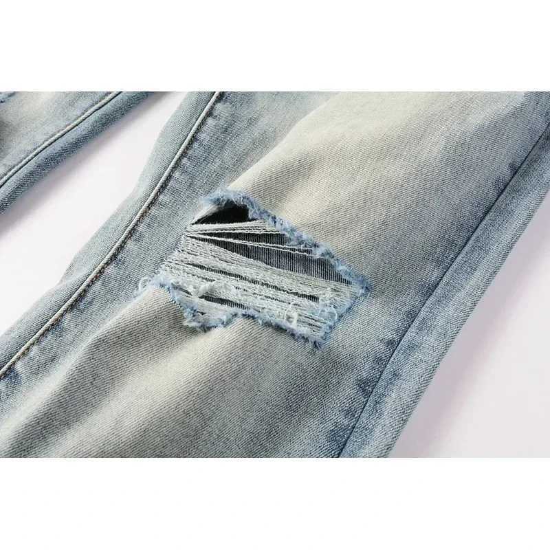 Men Jeans 1 High Street Pleated Basic Model New Fashion Trend High Quality Jeans Y251105