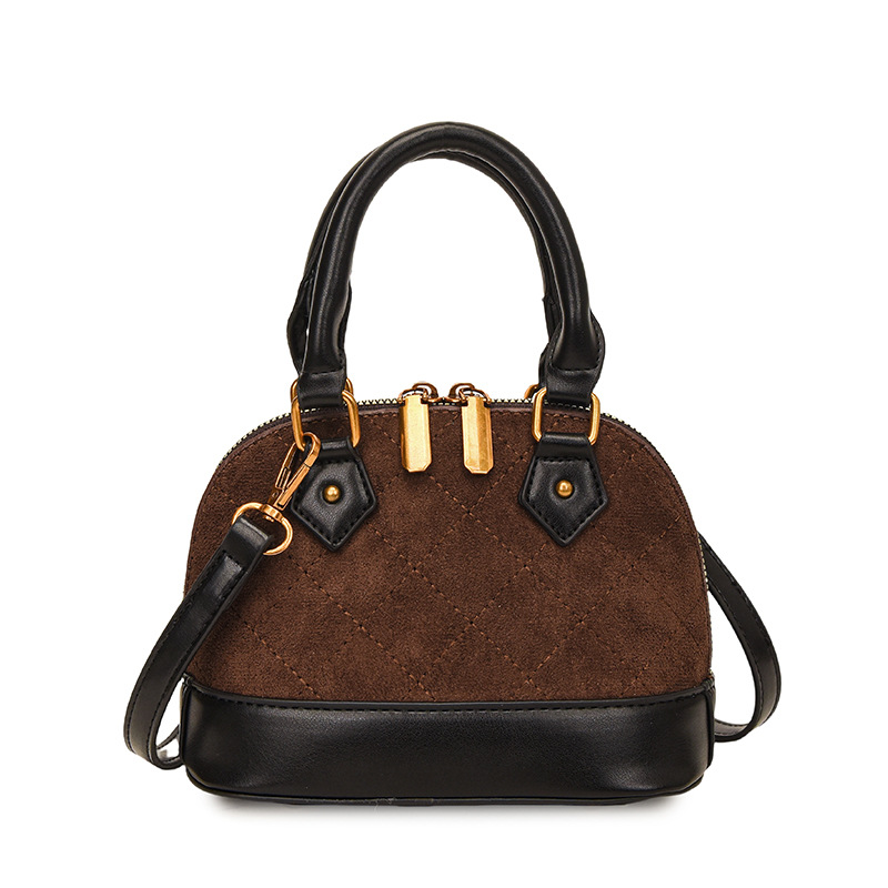 Designer bag free shipping 2025 New Classic Shell Bag with Simple Texture and Deer Skin Velvet Fashion Handbag for Women black brown coffee khaki