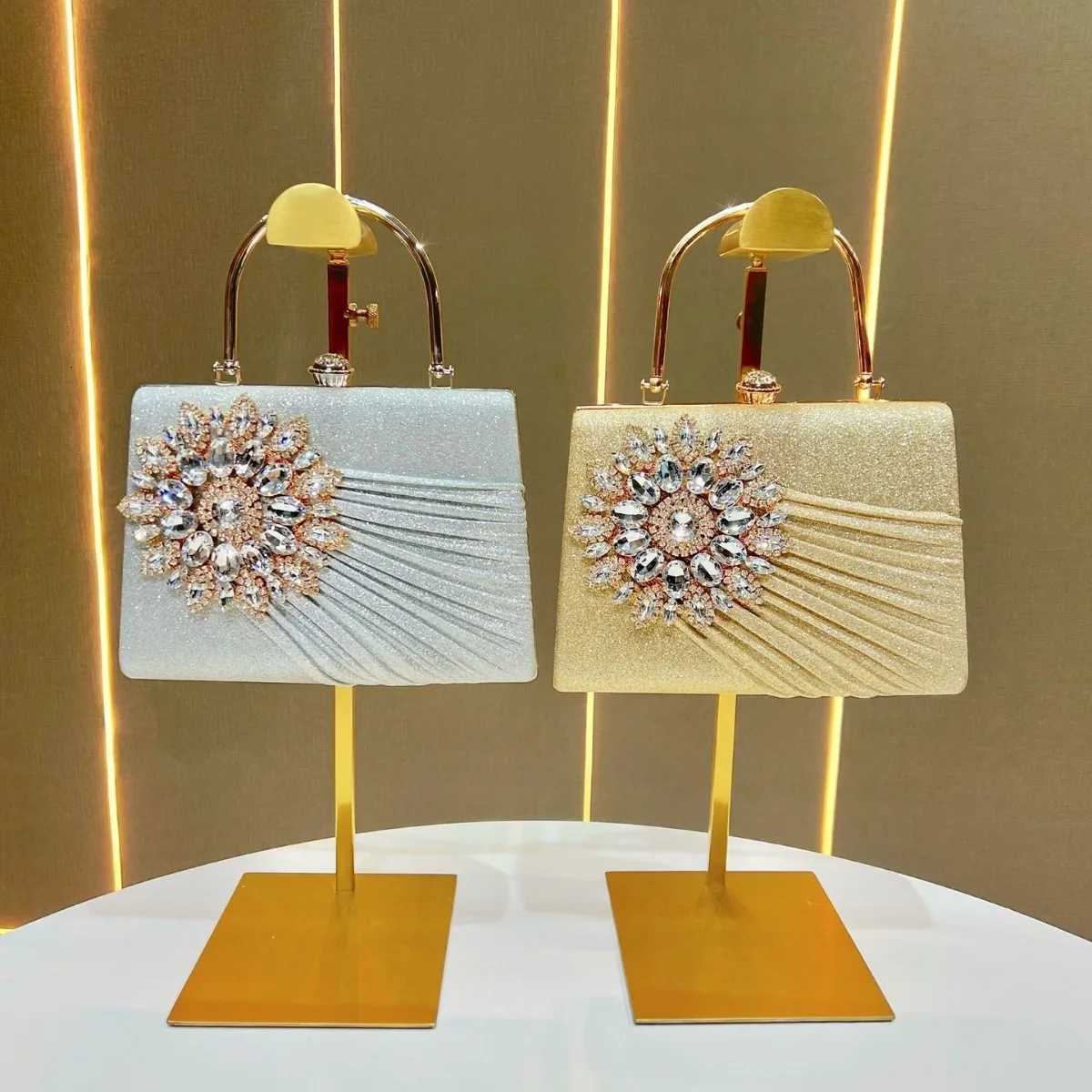 Dinner bag niche diamondencrusted handbag single shoulder oblique span banquet evening bag fashion handbag Z251017