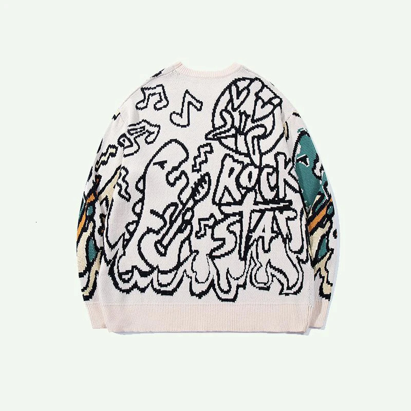 CALESECT Green Dinosaur Knit Sweater Womens Dino Jumper Y2K Streetwear Oversized Pullover Plus Size Mens Women Adults Men Trendy 251017