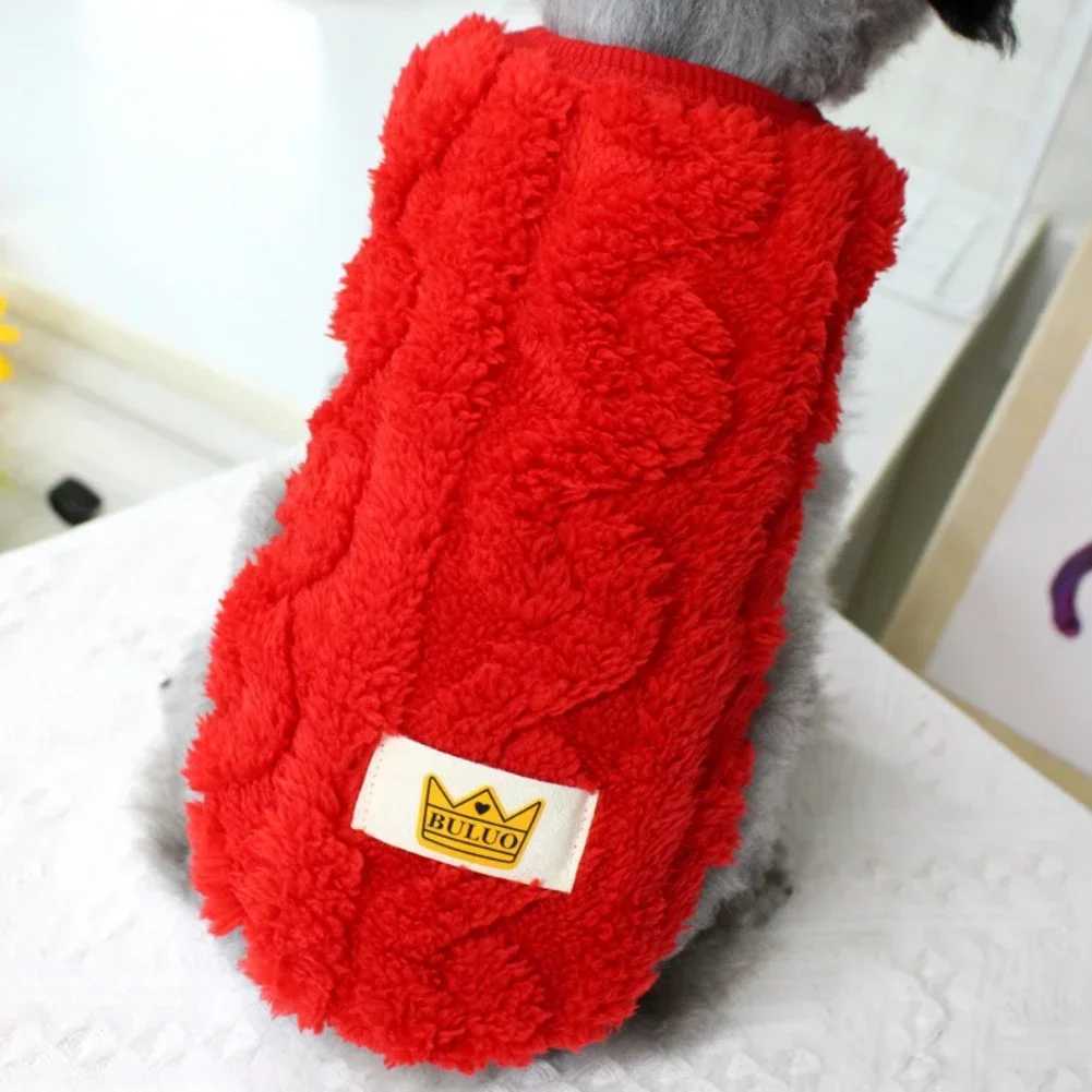 Winter Dog Sweater Warm Plush Puppy Dog Sweaters for Small Medium Dogs Cats Chihuahua Teddy Dog Cat Clothing Pet CostumeW251017