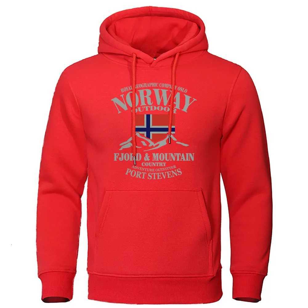 Cross border ecommerce Norway Fjord Mountain hooded sweatshirt for men and women printed hoodie for autumn and winter loose o Z251017
