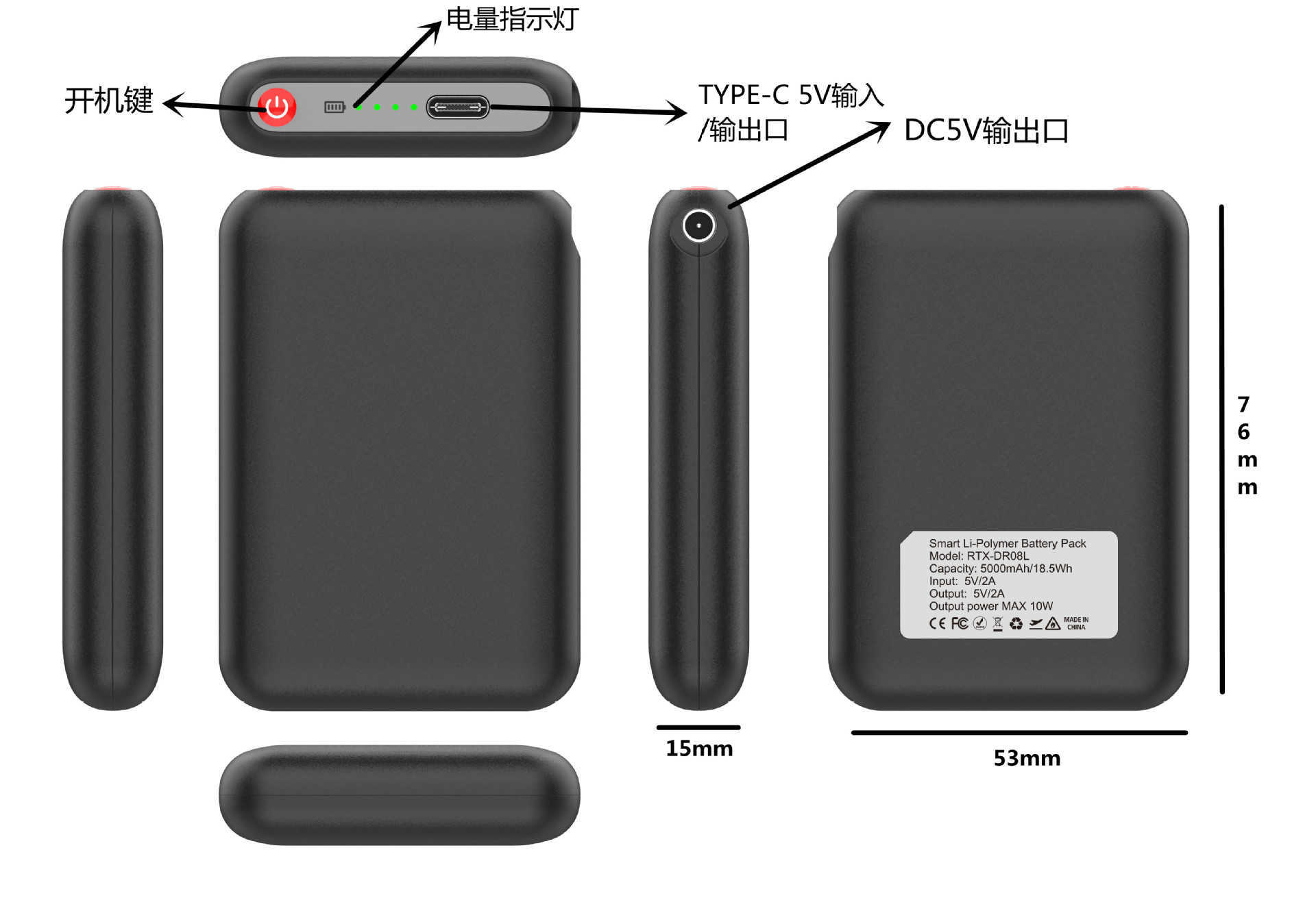 New Smart Heating Gloves for Men and Women Threelevel Temperature Control Outdoor Coldproof Electric Heating Gloves for Skiing and Cycling H251017