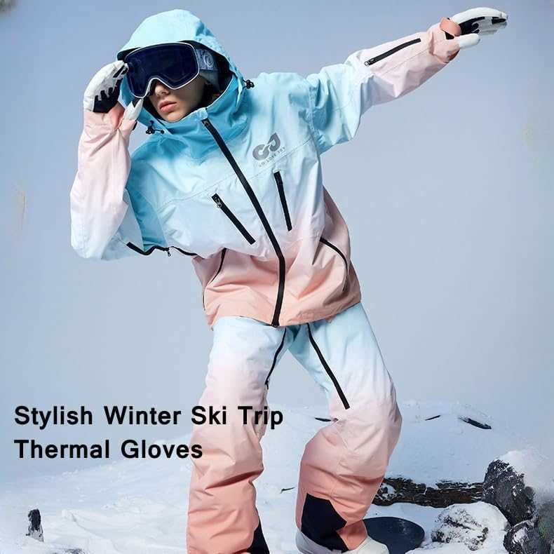 Winter Ski Snow Gloves for Men Women Youth Touchscreen Waterproof Windproof Cold Weather Hand Warming Work Gloves Z251017