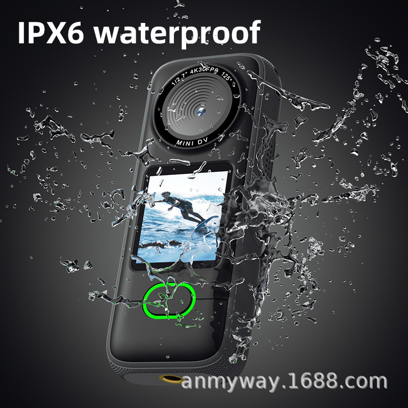 4K WiFi Anti-shake Action Camera Dual Screen 30m Waterproof Touch Screen Sport Camera for Travel Video Recorder Diving Bodycam 240304