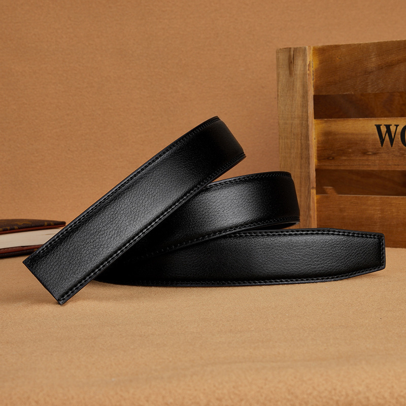 Large Size Belt No Buckle for Automatic Buckle Genuine Leather Belts Without Buckle for Men Women High Quality Male Jeans Belt 250115