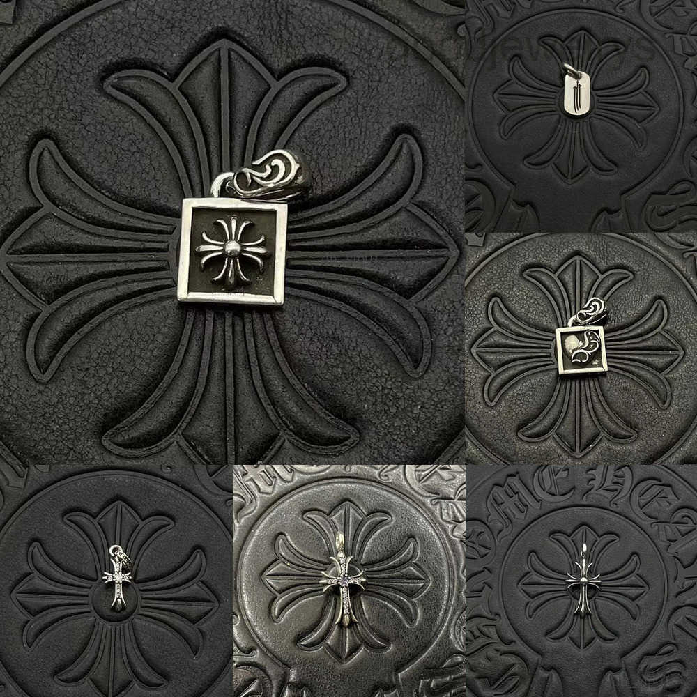 Chrome Necklace Pendant Designer Fashion Luxury Ch Cross Pendant Necklaces Vintage Pendant Vintage Couples Collarbone Chain Necklace Women Men Jewelry Unisex 7C9