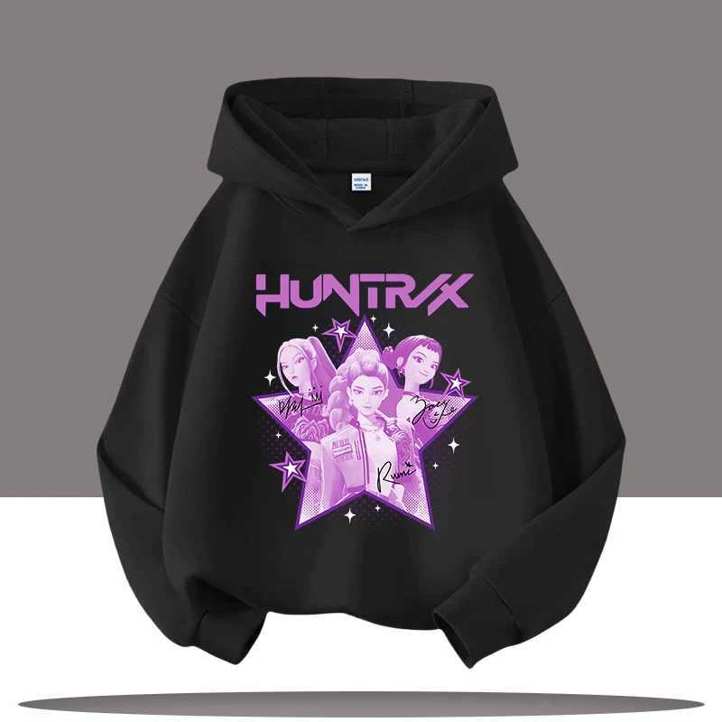 Y2K KPop Demon Hunters Hoodies Teenage Girls Boys Rumi KPop Demon Hunters Hoody Autumn Casual Long Sleeve Childrens Clothing C251017