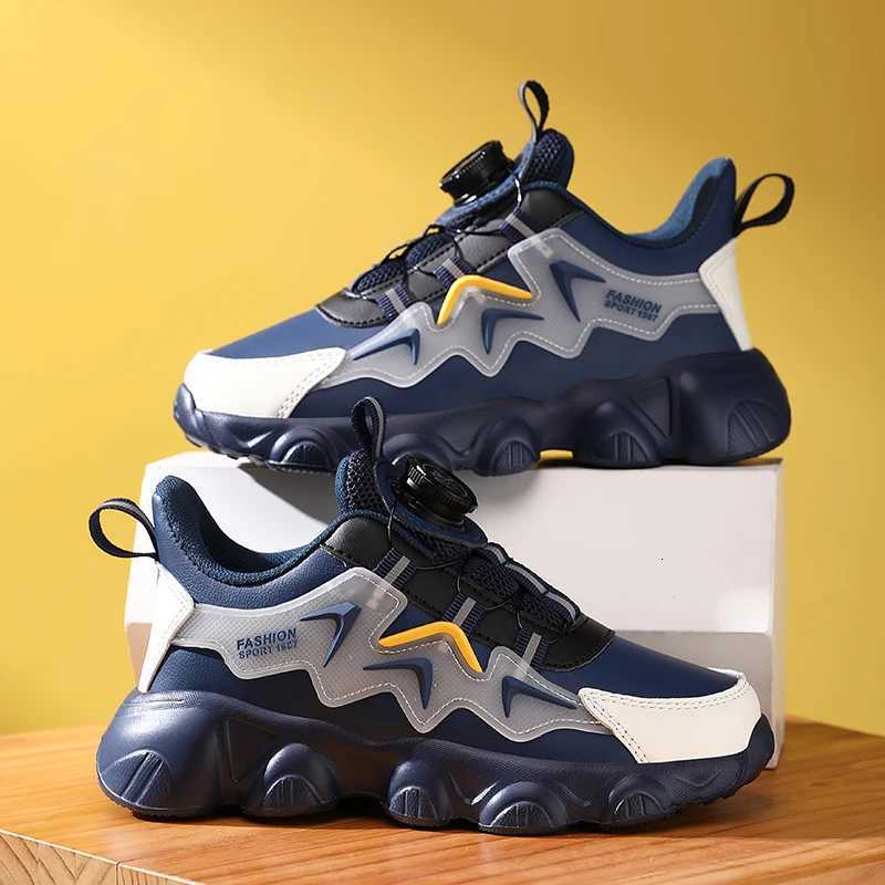 New Childrens Leather Casual Shoes For Boy Girls Outdoor Running Sneakers Breathable Mesh Kids School Walking Sport Non SlipT251017