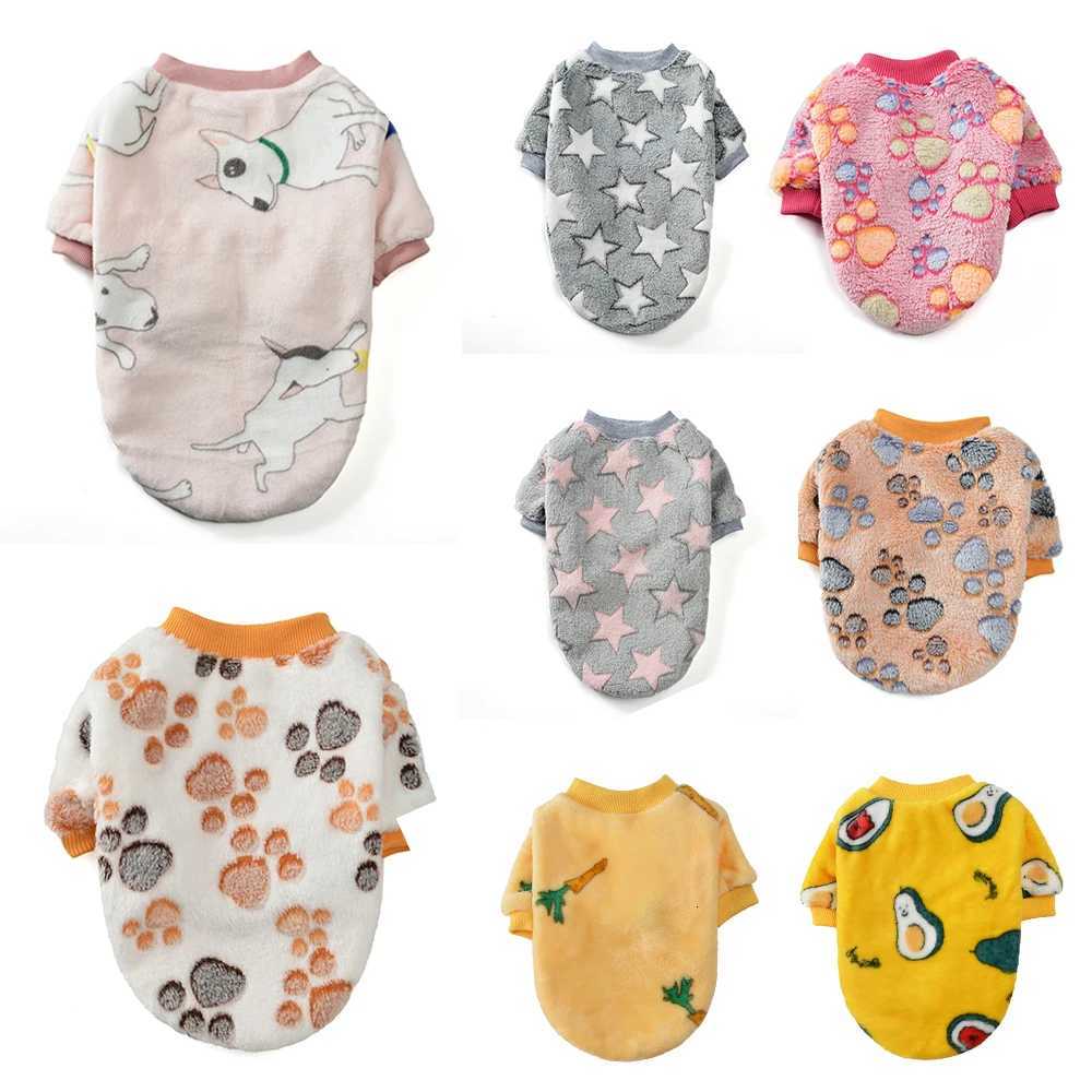 Warm Pet Clothes Autumn Winter Thicken Fleece Puppy Sweatshirts For Small Medium Dog Cat Soft Cozy Kitty Jacket Yorkshire OutfitW251017
