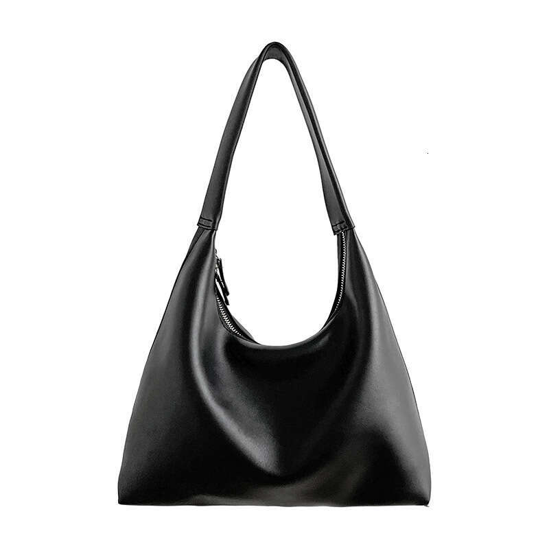 Korean Style Underarm Niche High-End Large Capacity Shoulder Casual Versatile Simple PU Soft Leather Bag For Women B5