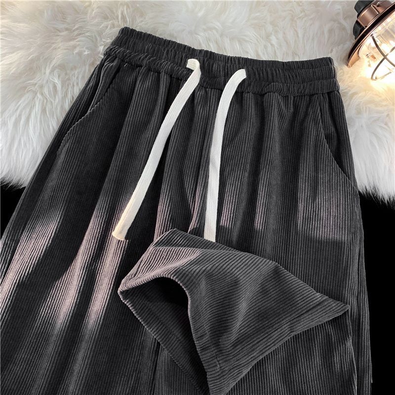 American Casual Corduroy Pant Collection: Flowing Fabric, Loosely Fitted Legwear