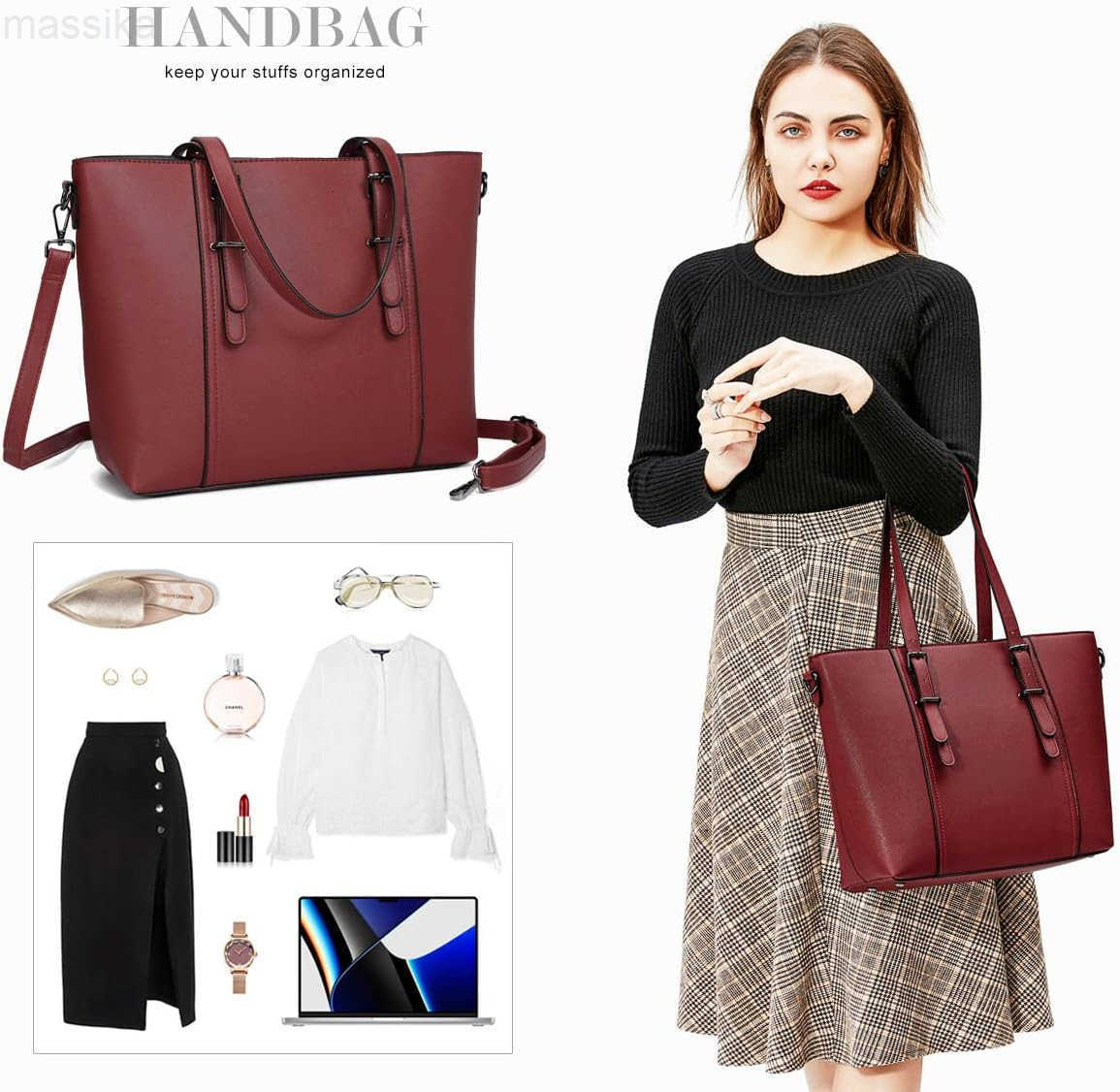 Women Purses and Handbags Tote Shoulder Bag Top Handle Satchel Bags for Ladies M251017