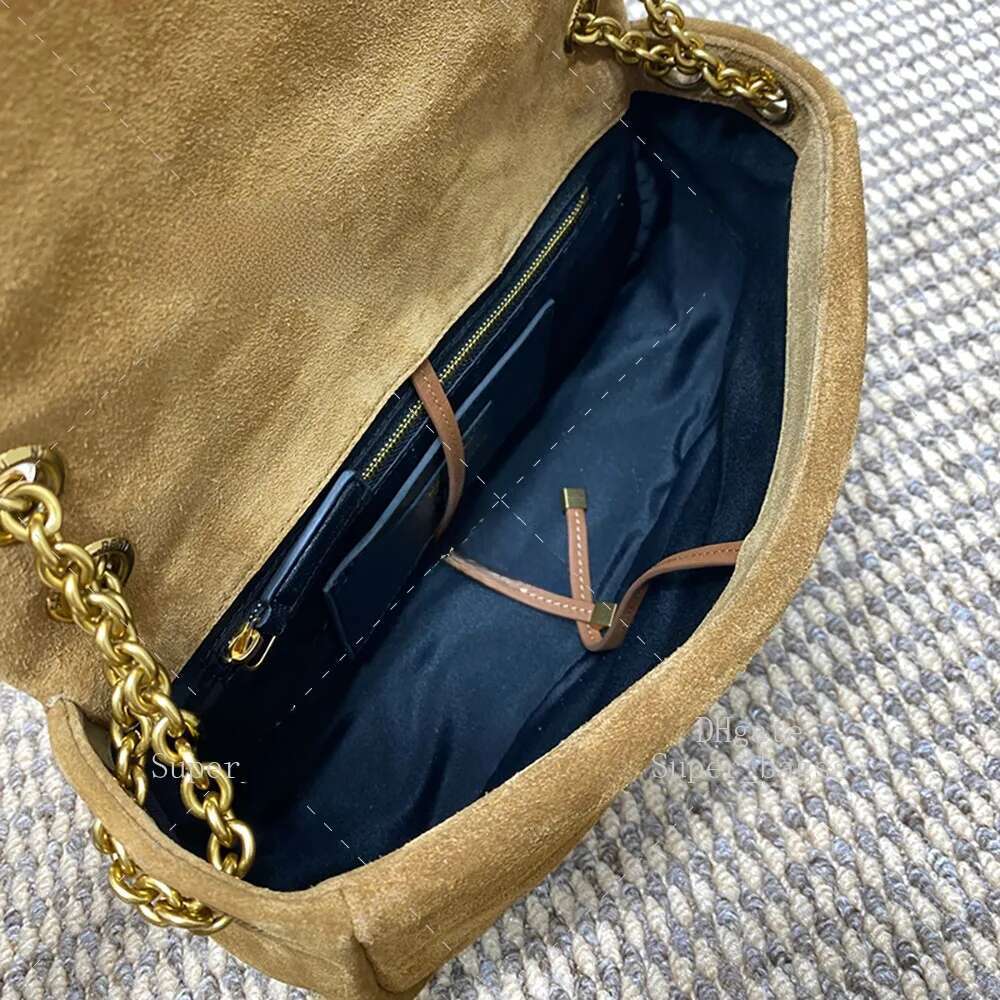 designer super shoulder 25cm crossbody suede chain bag Luxury Bag