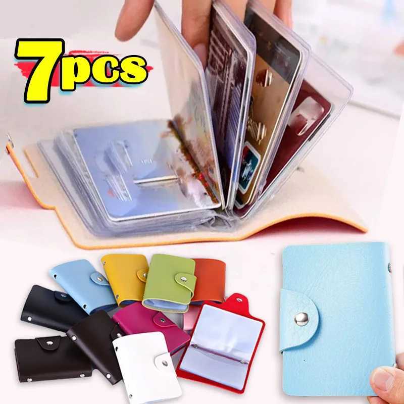 Business Card Holder Antitheft ID Credit Card Holder 24 Slot Wallet ID Cash Organizer Pocket Case Travel Money Clip Gift UnisexW251017