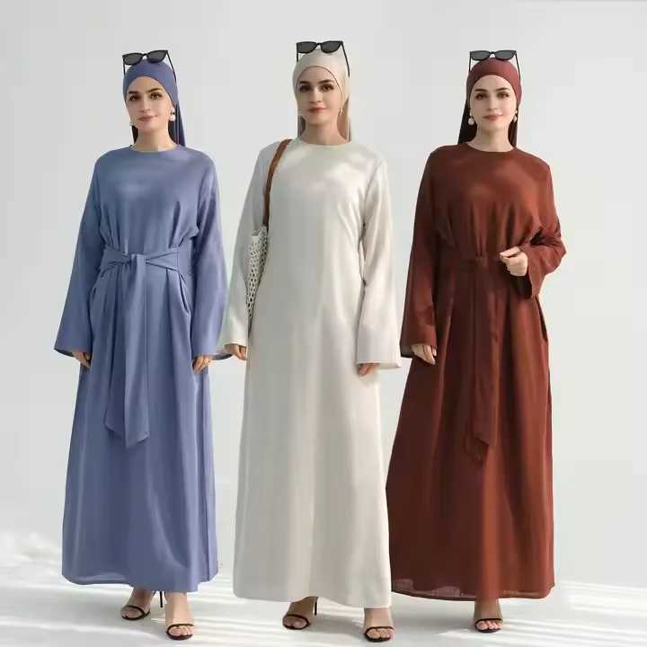 Elegant Abayas for Women Muslim Dress Dubai Turkey Kaftan Eid Mubarak Djellaba Islam Jalabiya Caftan Marocain Femme Robe Vestido W251016