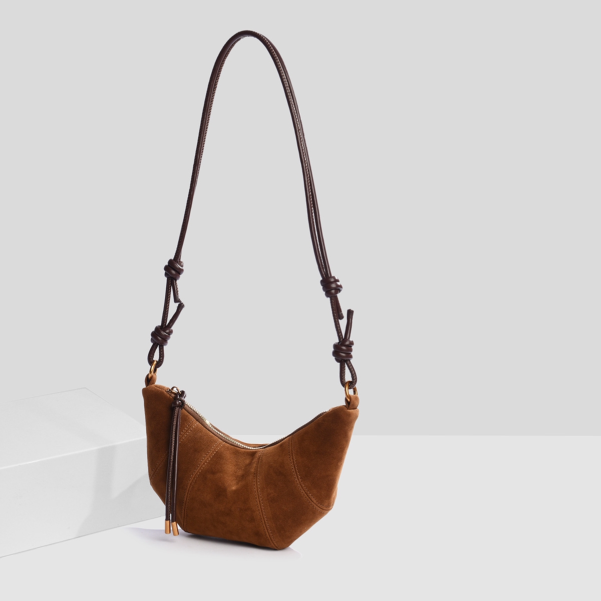 High-end sense one-shoulder bag niche and fashionable dumpling bag for women retro leopard print one-shoulder bag personalized crossbody bag