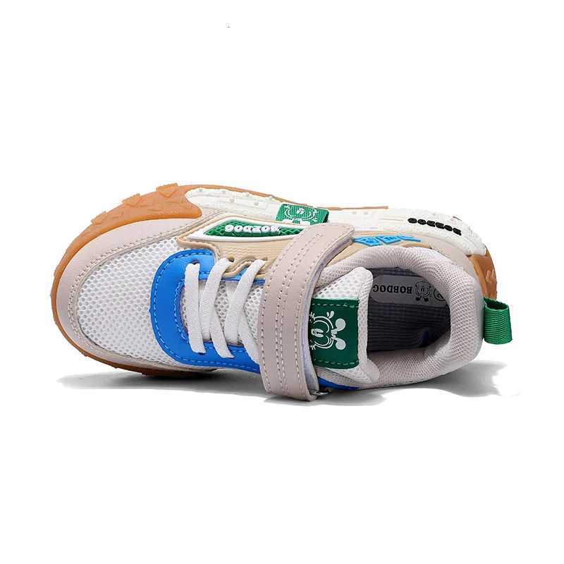 Autumn Bobdog Kids Sports Shoes 2025 Fashion Color Blocking Boys Girls Casual Shoes Nonslip Soft Size 2738 Childrens SneakersT251017