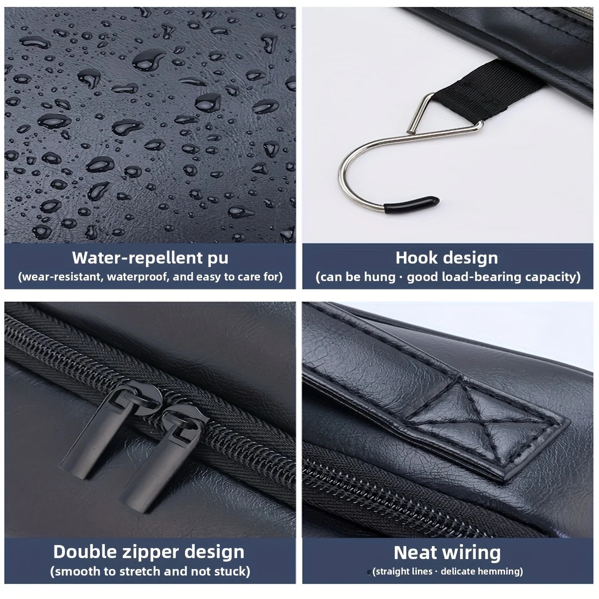 Men Vintage PU Toiletry Bag Travel Necessary Business Cosmetic Makeup Cases Male Hanging Storage Organizer Wash Bags251011