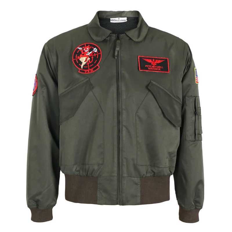 Moive Top Gun Maverick Cosplay Costume Men Women Pilot Green Jacket American Airforce Uniform Military Style Aviation Coat Suit J251017