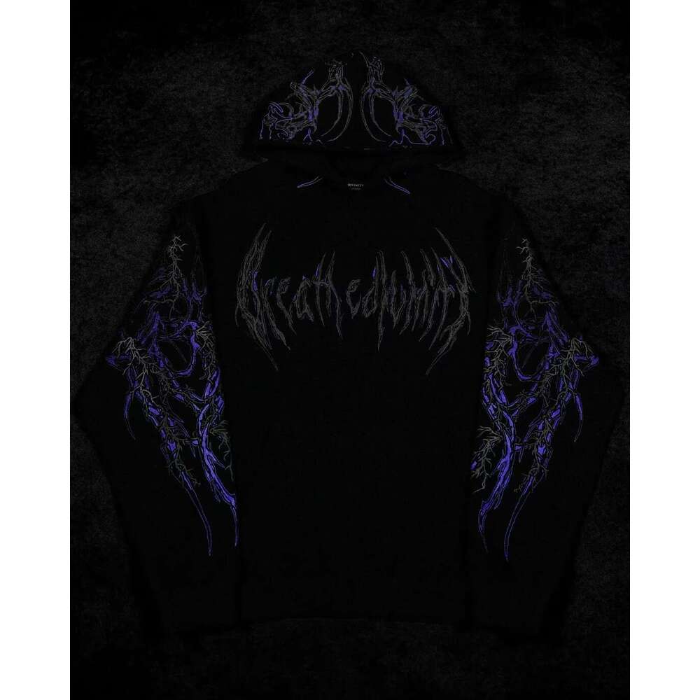 Women's Gothic Angel Wings Cross Graphic Hoodie - Black Pullover With Front Hooded Sweatshirt For Everyday & Special Ocns, Sweater Casual Wear, I