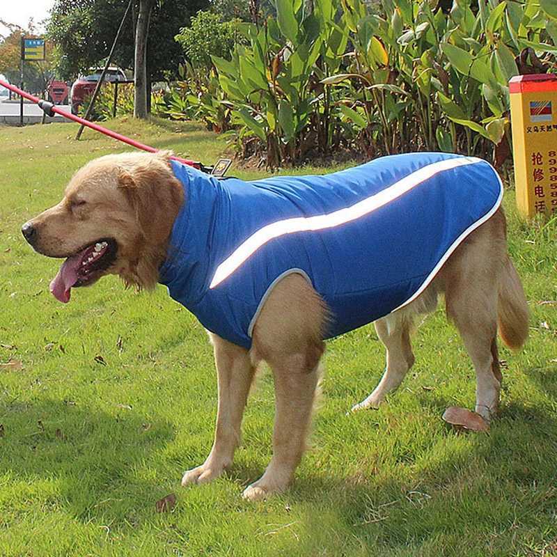 Reflective Pet Dog Clothes for Large Dogs Windproof Big Dog Coat Jacket Pitbull Greyhound Wheeling Dog Clothing ropa de perrosW251017