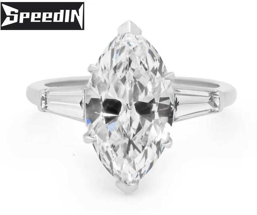 SPEEDIN High Jewelry IGI GIA Certified Customization 306 Carats VVS2 Marquise Diamond Ring LAB DIAMOND RING for Engagement