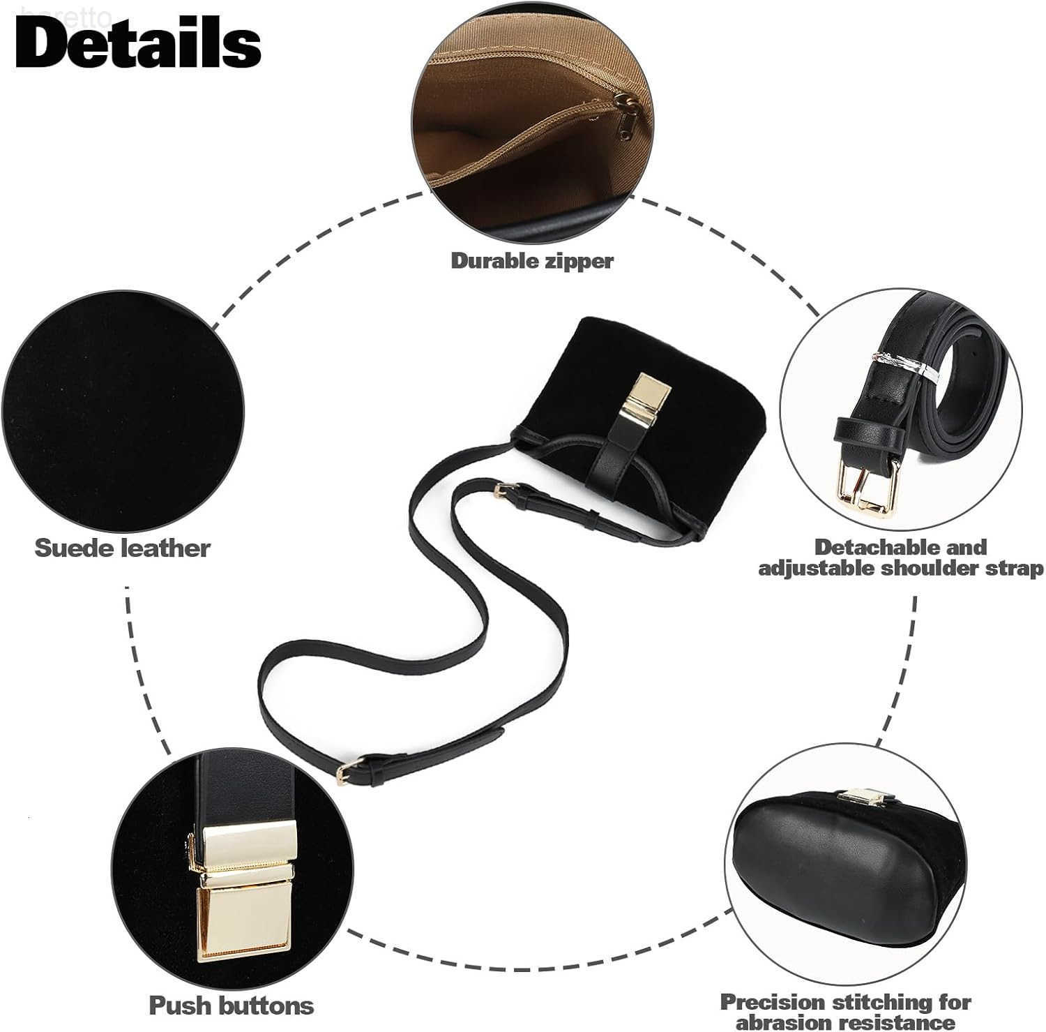 Purse Trendy Crossbody Bags for Women Saddle Shoulder Bag Small Retro Bucket Bags Vintage Mini Satchel Handbags Z251017