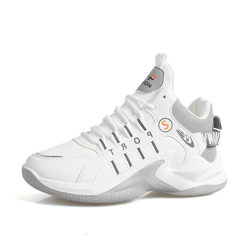 Fashion Designer Basketball Shoes Men Anti-slip and wear-resistant Waterproof Leather Sneakers with box free shipping