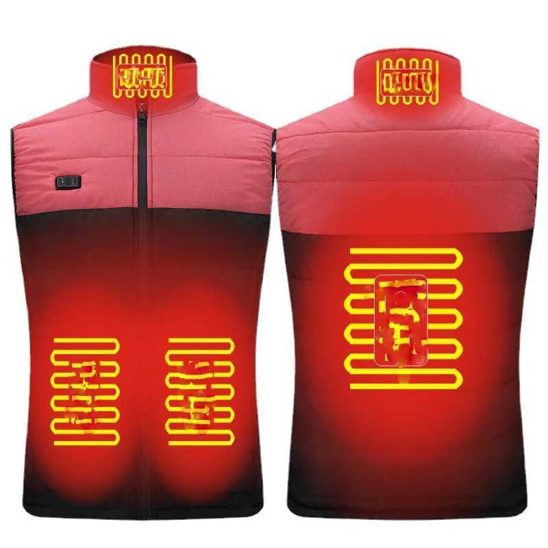 11 Places Heated Vest Men Women Winter Usb Heated Jacket Heating Vest Thermal Clothing Hunting Vest chaqueta chaleco H251017