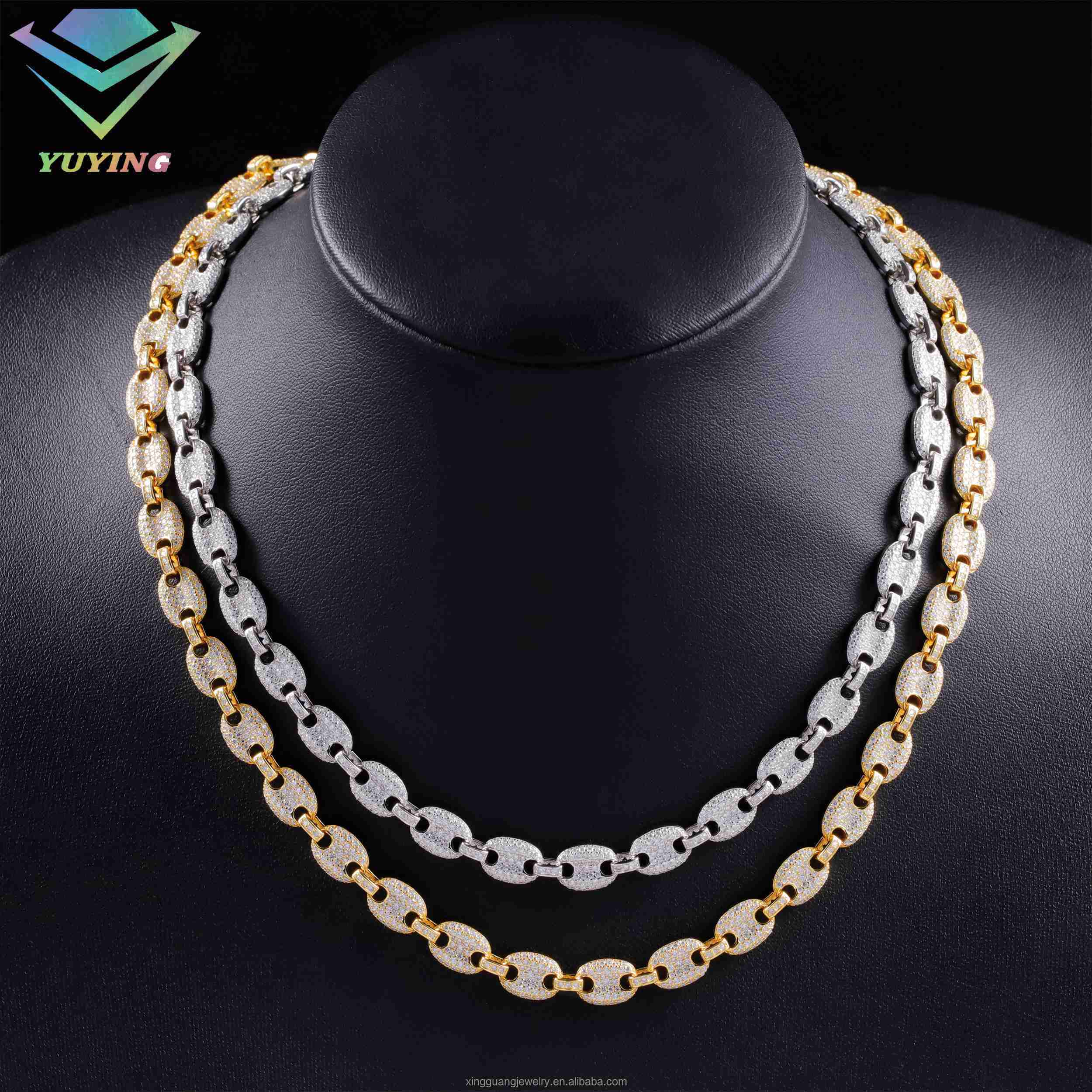 6mm 8mm Cuban Lidynamic Chain GRA Certified VVS Moissanite Diamond in 18K Gold S925 Sterling Silver Luxury Necklaces