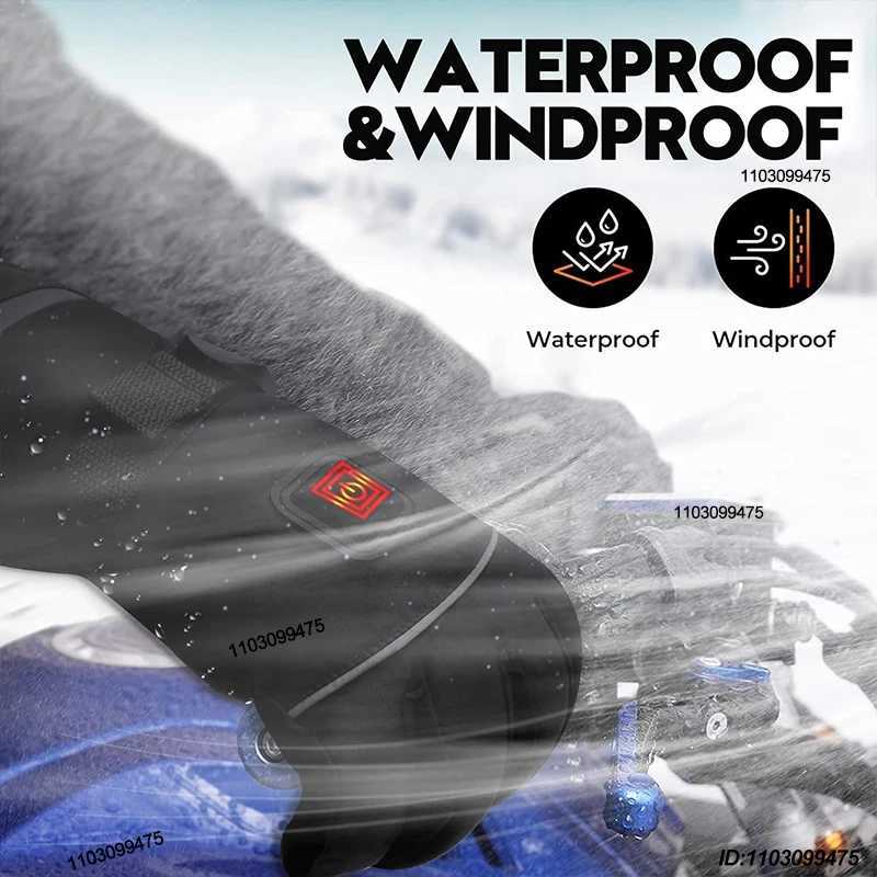 Electric Heated Gloves Men Women Rechargeable 6000mAh Battery Touchscreen Waterproof Winter Ski Motorcycle Gloves Hand Warmers H251017