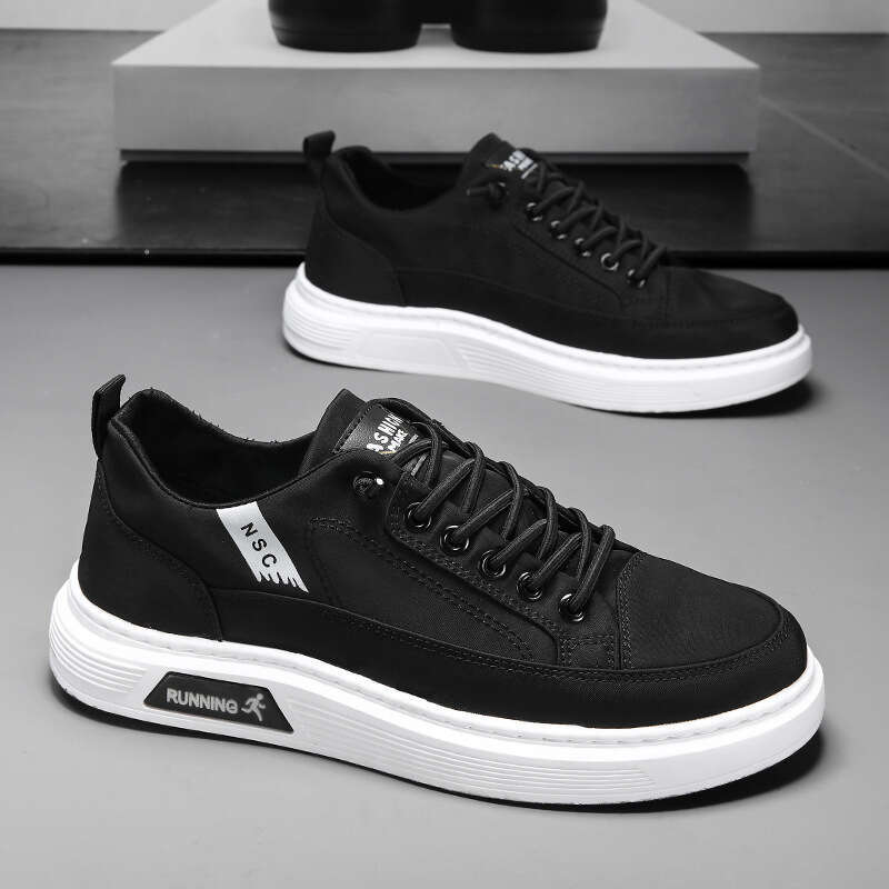 2024 Autumn New Breathable Ice Silk Umbrella Fabric Men's Shoes new Trendy Versatile Slip-On Low-Top Sneakers