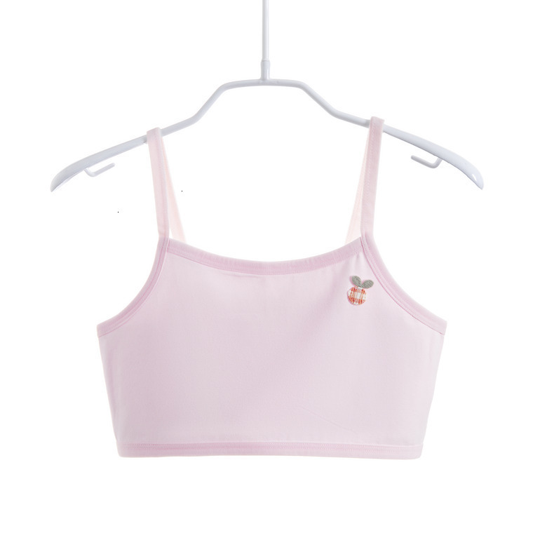 Lightweight Mid-Length Bra for Growing Girls Pure Cotton Camisole for Developing Elementary for girls