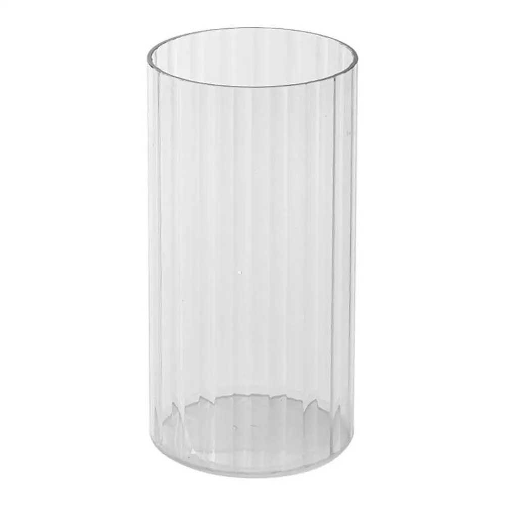 1Pcs Unbreakable Hurricane Tall Large Plastic Vases For Wedding Centerpieces Hydroponic Decor Transparent Cylinder Flower Vase C251017