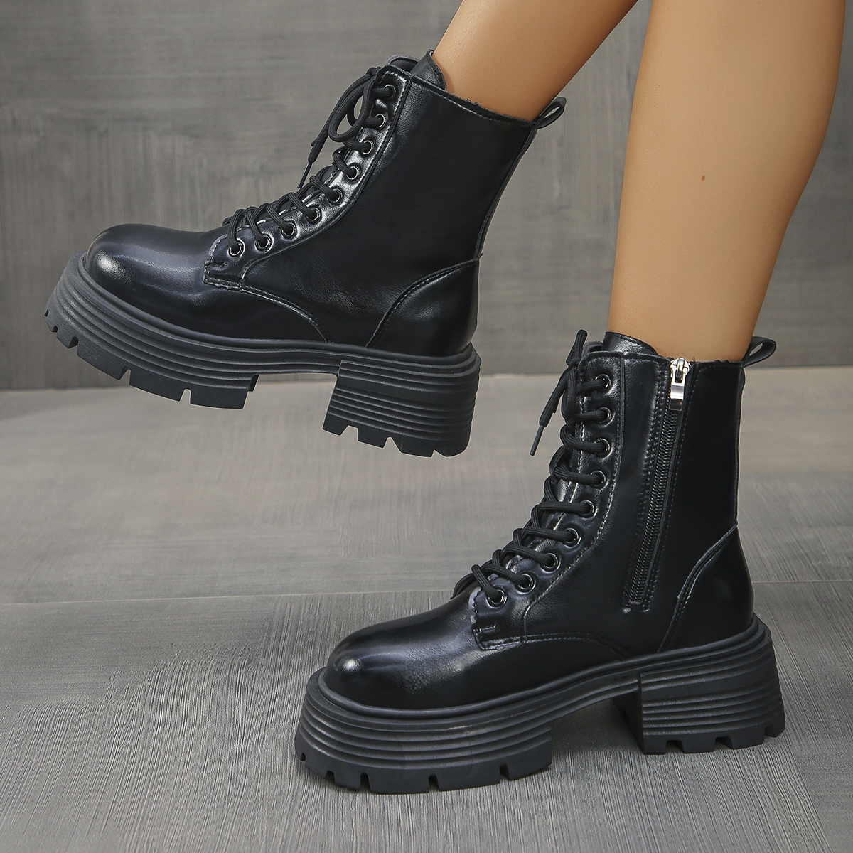 Elegant Seasonal Footwear - Trendy Women's Thickly Stitched Low Top Shoes