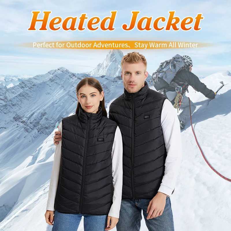 Men's Heated Vest Jacket Heated Winter Women's Heated Jacket Thermal Vest Warmer Outdoor Sports Jacket H251017