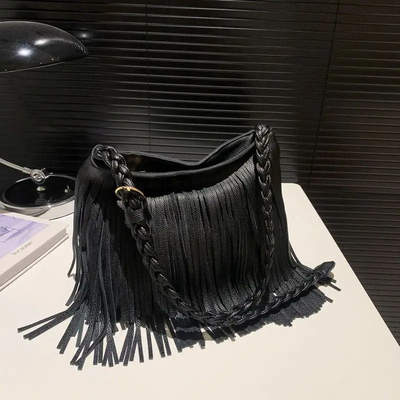 Fringe Tassel Bohemian Bag Leather Bags Women Shoulder Crossbody Bags Womens Handbags Bag Faux Leather Gypsy Boho Bag 251014