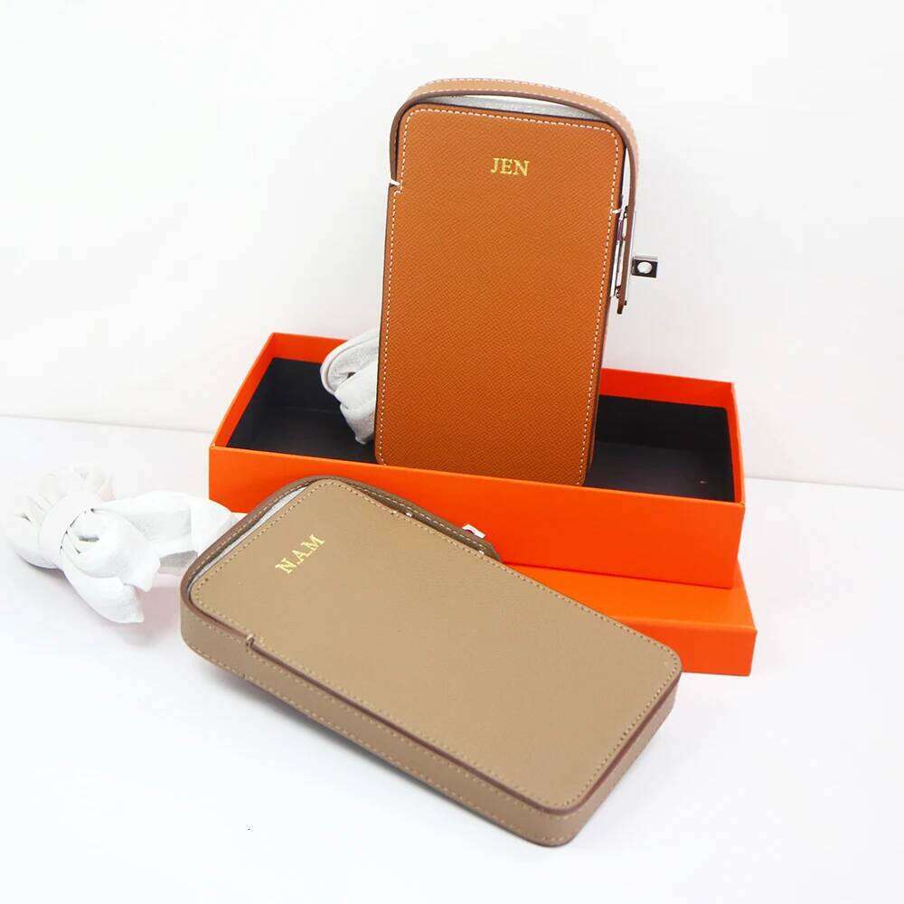 Custom Name Shoulder Original Brand Design Female Travel Phone Handbags Personalize Leters Gift Box Bag