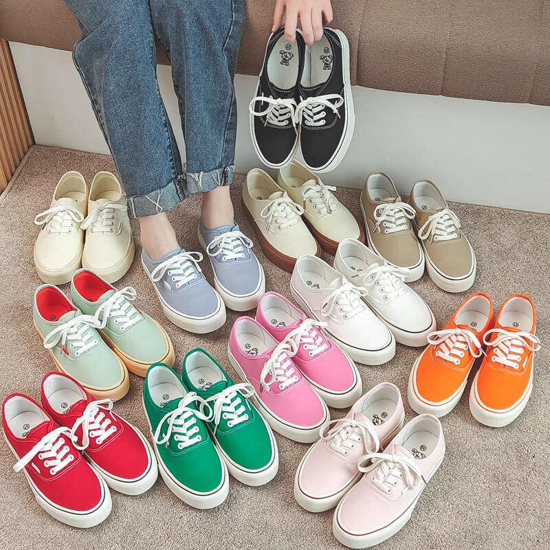 2024 Spring/Summer New Candy Color new Women's Sneakers Trendy Versatile Canvas Breathable Casual Shoes For Women