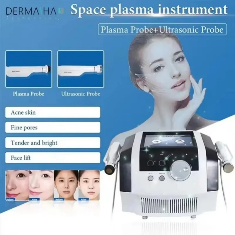 Portable 2 In 1 Facial Lifting Ance Rejuvenation anti-wrinkle Facial Plasma Beauty Equipment Machine Factory Price Professional