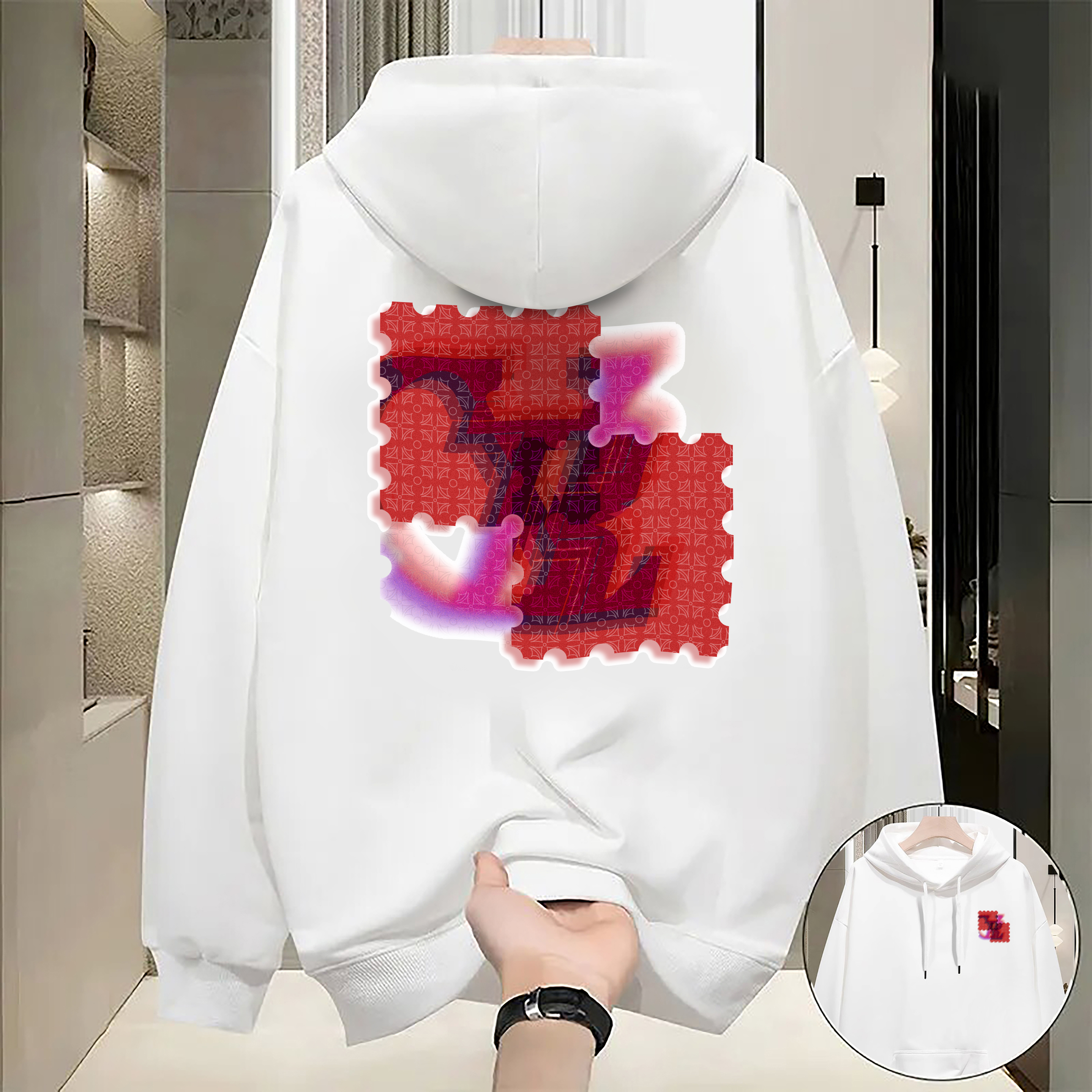 Designer Men's Hoodie Luxury Brand Casual Memories Collection Zip Up Hoodie Grunge Streetwear Sweatshirts Women Tops Goth Oversized Men Clothing 