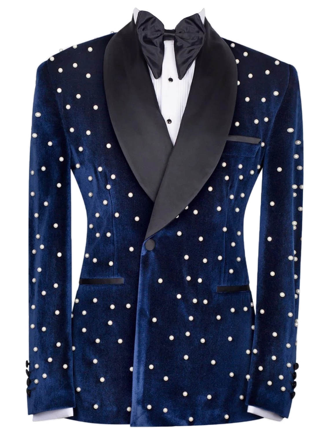 Gorgeous Man Tuxedos Velvet 2 Piece Set Jacket Pants Men Suit Fashion Shawl Lapel Wedding Groom Suit Blazers Customized