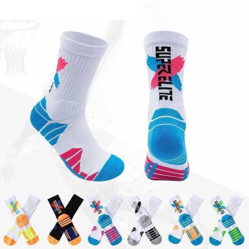 Mens High Tube Professional Practical Basketball Socks Contrast towel bottom thickened shock absorption Women football Socks C251017