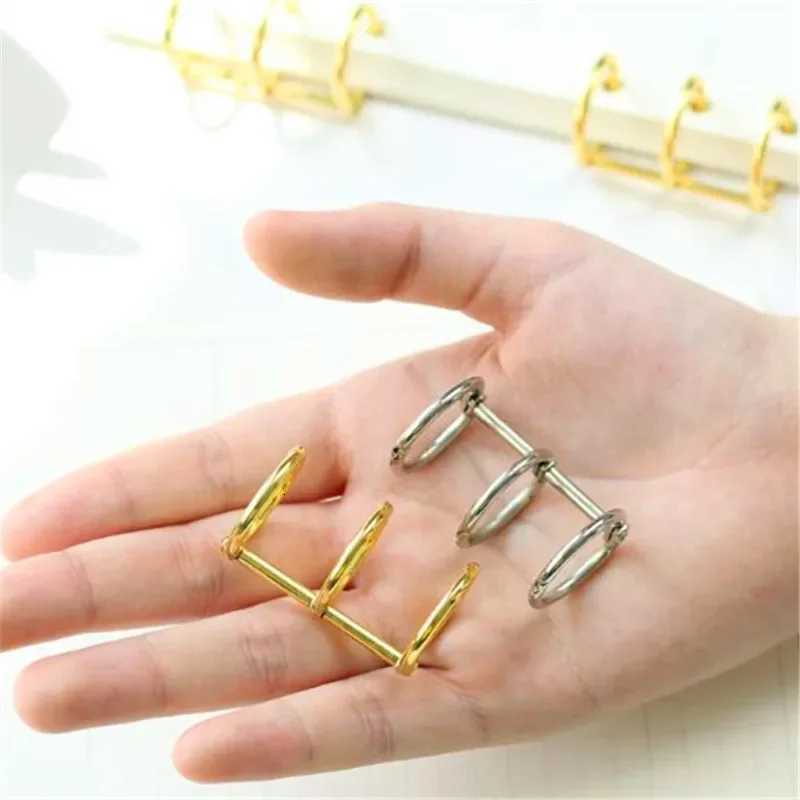 2pcslot Metal Book Rings Notebook Paper Page Binding Rings 3 Rings Loose Leaf Binder Album Circle Clips Office Binding Supplies Z251017