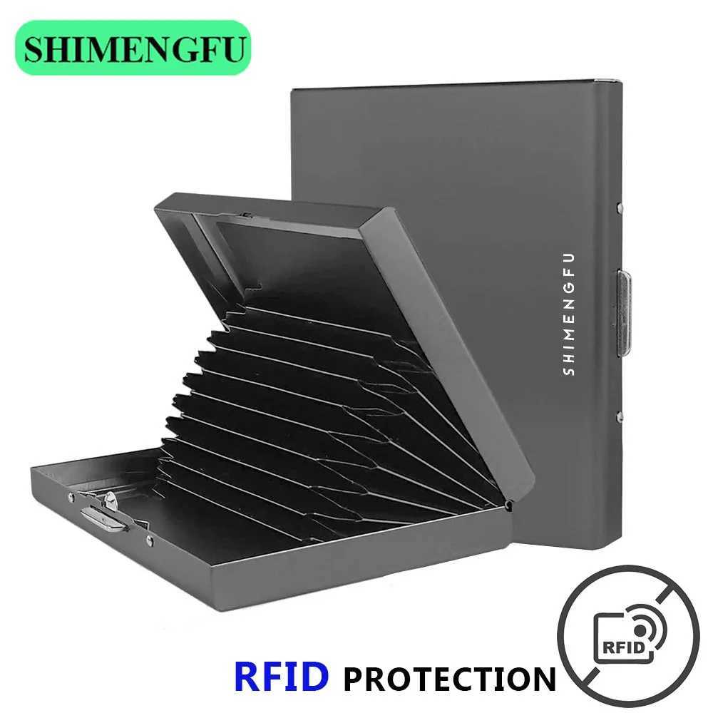 Stainless Steel Antimagnetic Card Holder Metal Credit Card Case Business Organizer Purse for Men And WomenW251017