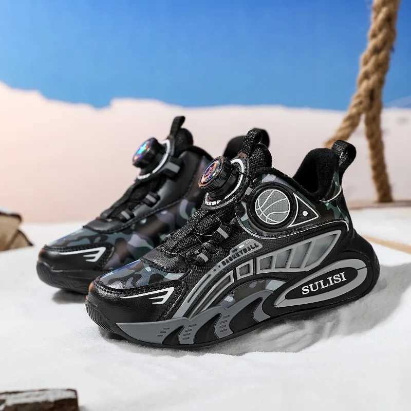 Winter Children Sneaker Boys Basketball Shoes Kids Sneakers Warm Plush Athletic Footwear Boys Outdoor Sports Shoes 4 To 10 YearsT251017