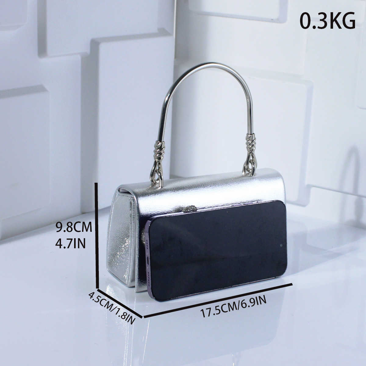 New High-End Rhinestone Flower Evening Bag Handbag Exquisite Versatile Crossbody Dress Bag Wedding Bag Small Square Bag