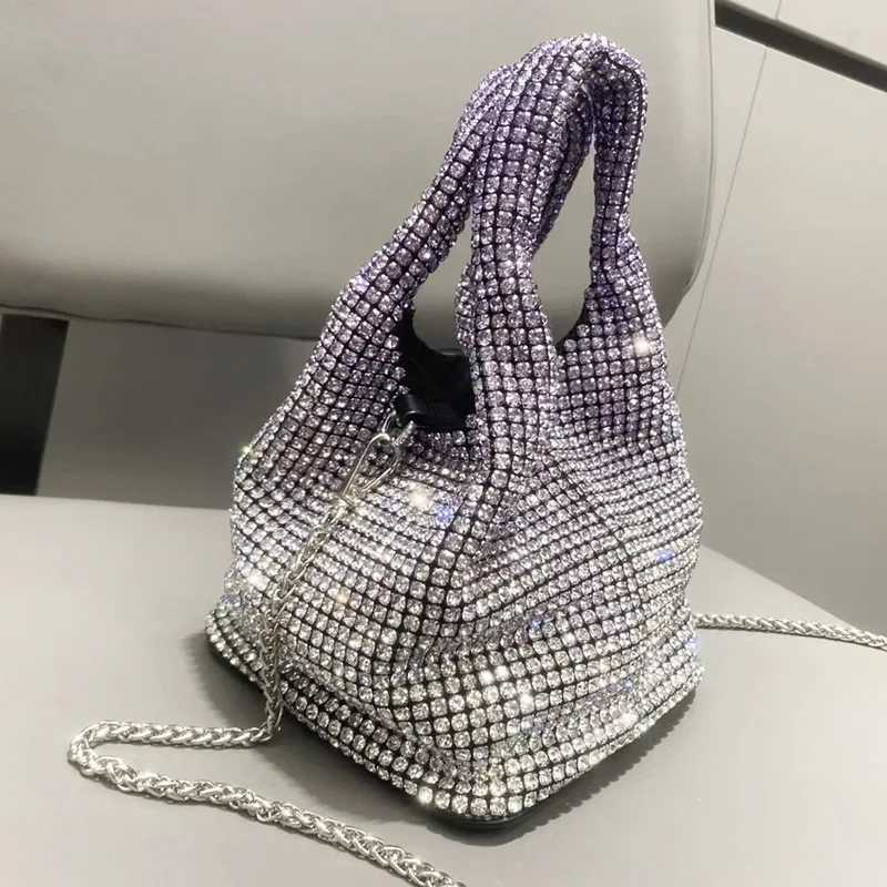 Fashionable Diamondembellished Water Bucket Shape Evening Bag For Women New Spring 2024 Collection Wholesale Z251017